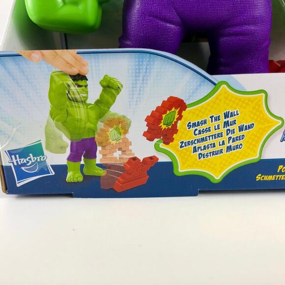 Spidey and His Amazing Friends Marvel Power Smash Hulk w Brick Wall New Unopened - Picture 4 of 5